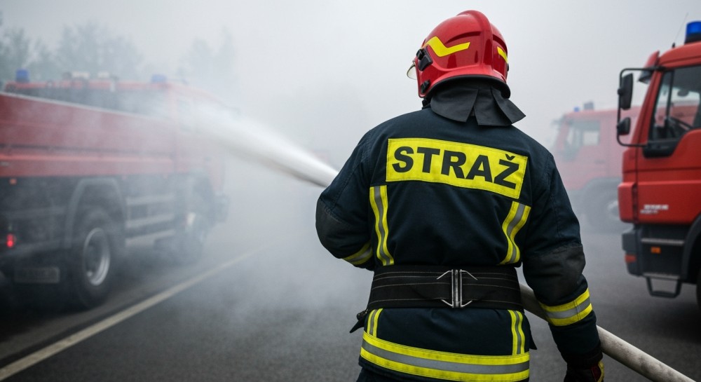 Nocny pożar na Ursynowie: Eksplozja i dym obudziły mieszkańców