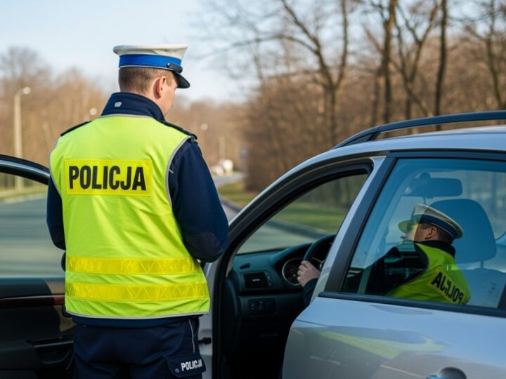 Błyskawiczna interwencja policjantów ratuje życie: zatrzymano pijanego motorowerzystę w Puszczy Mariańskiej