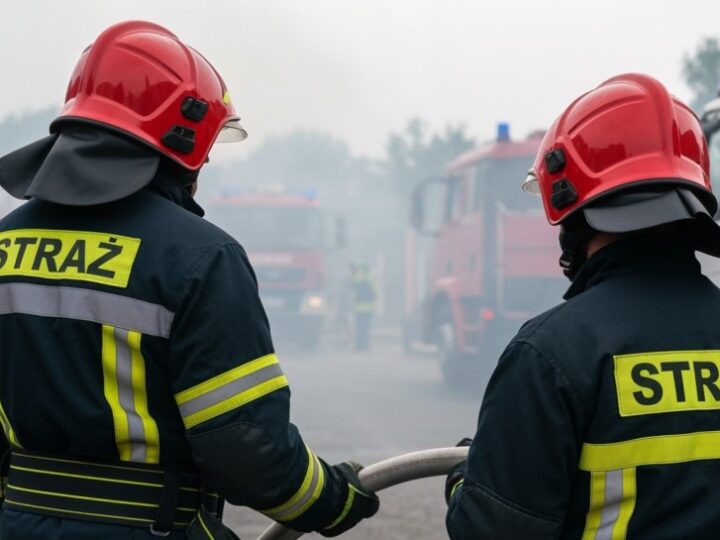 Altanka na Bemowie w płomieniach: szybka akcja straży