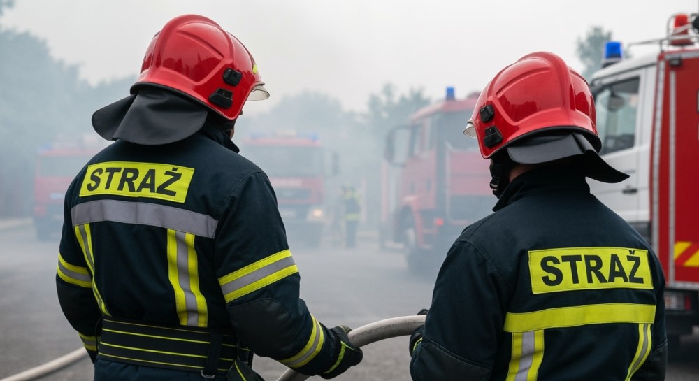 Altanka na Bemowie w płomieniach: szybka akcja straży
