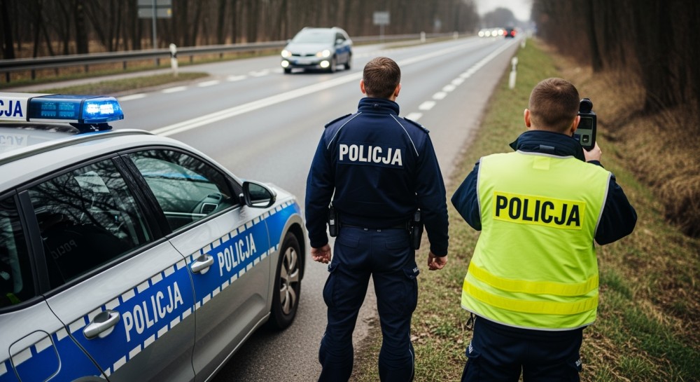 Pijany kierowca w pościgu: Uderzył w drzewo i uciekł z narkotykowym kompanem