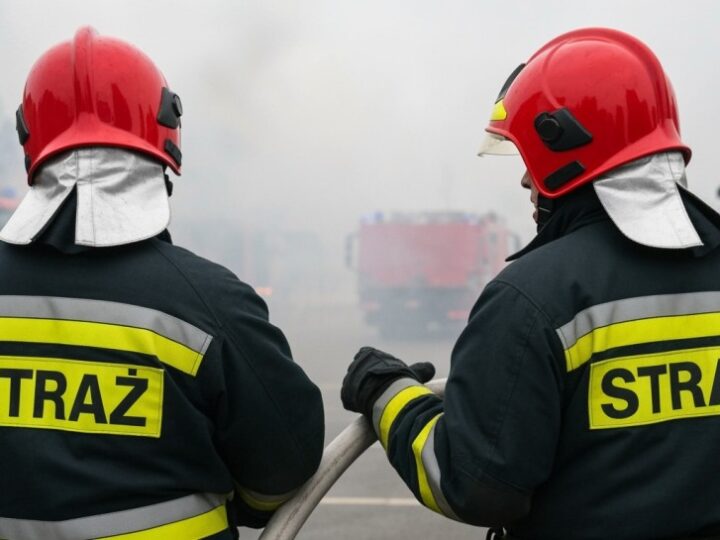 Ewakuacja w Warszawie: Pożar mieszkania uratował lokatorkę i koty