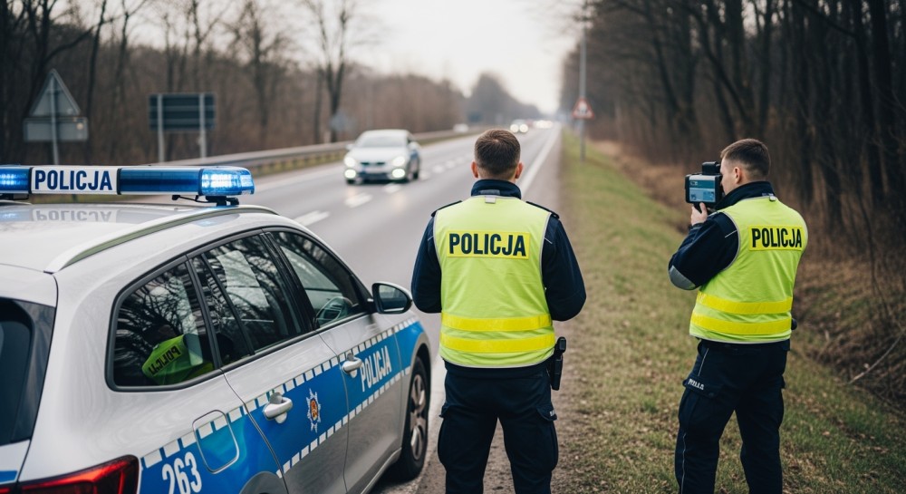 Poranny nalot policji: 1300 kierowców pod kontrolą w Nowym Dworze