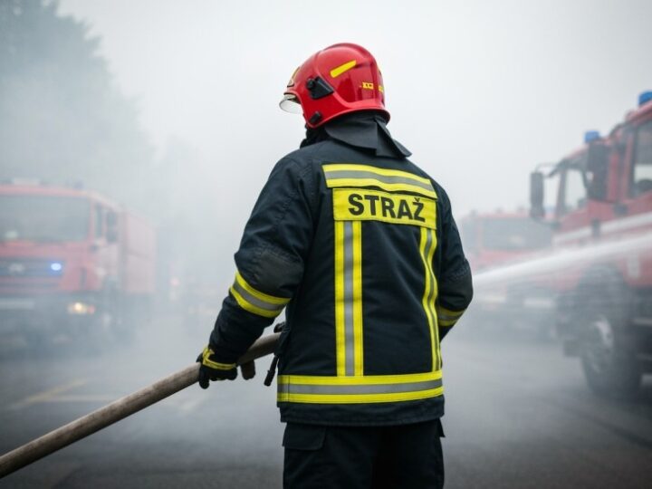 Pożar na warszawskiej giełdzie kwiatowej: strażacy w akcji z dronami!