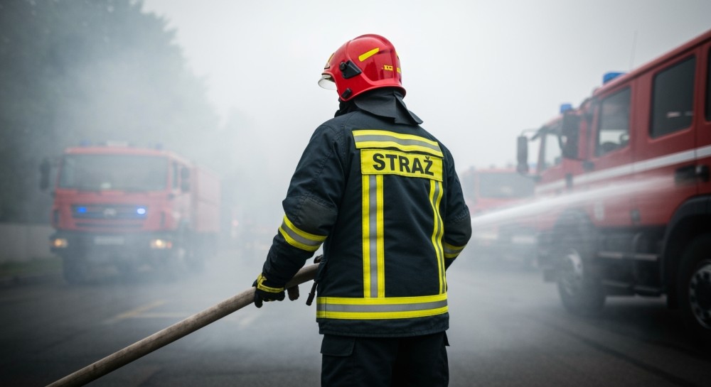 Pożar na warszawskiej giełdzie kwiatowej: strażacy w akcji z dronami!