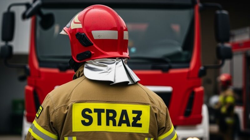 Błyskawiczna akcja strażników miejskich ratuje Bielany przed pożarem