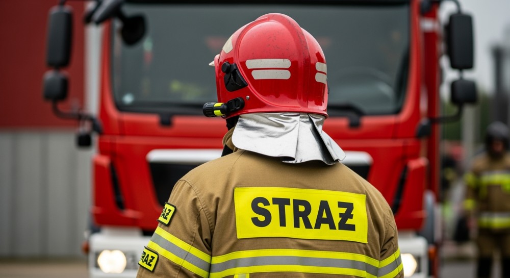 Szybka akcja strażaków ratuje lokatora z płonącego mieszkania w Warszawie