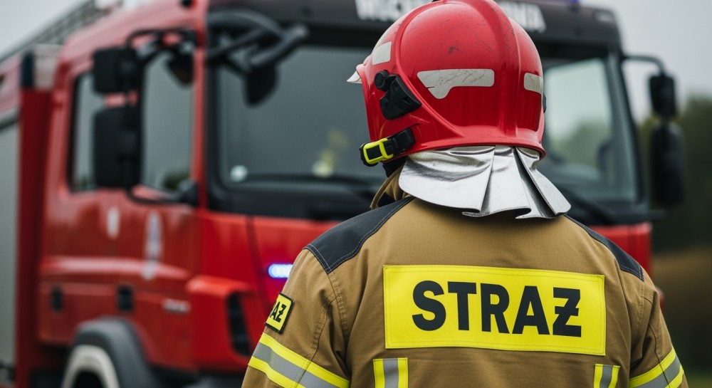 Pożar na Bielanach: Ogień zagroził mieszkańcom!