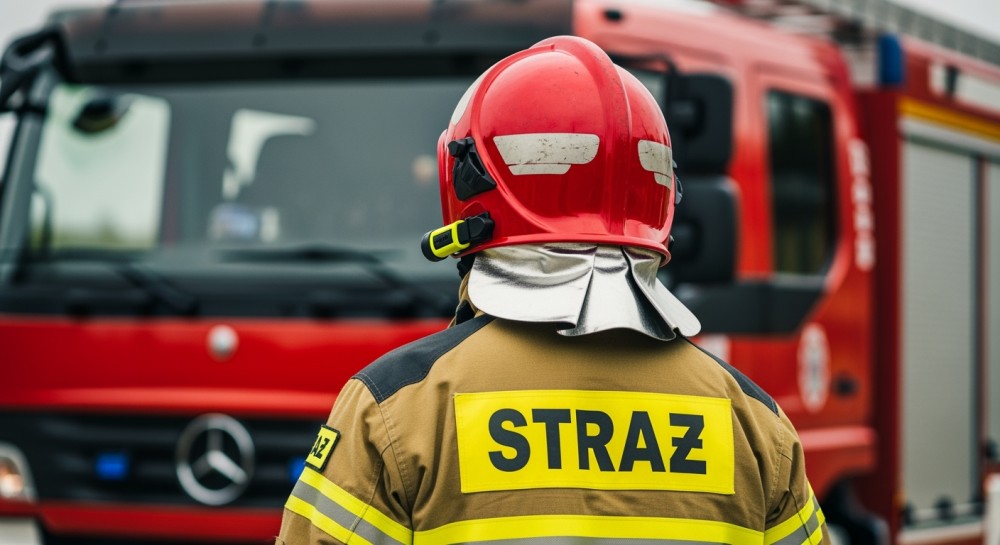 Wiosenne zagrożenie: Pożar nieużytków przy Wale Miedzeszyńskim w błyskawicznej akcji strażaków