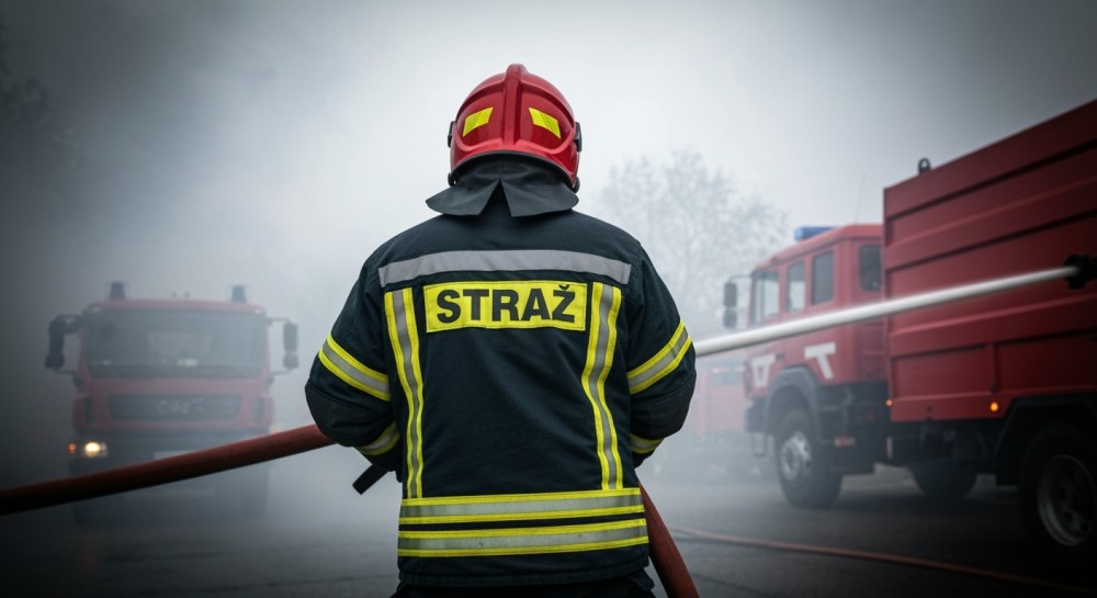 Pożar elewacji w Białołęce: strażacy w akcji ratunkowej!