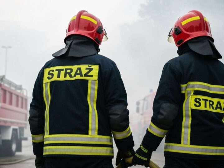 Dramatyczny pożar w podziemnym garażu: strażacy w akcji na ul. Rembielińskiej