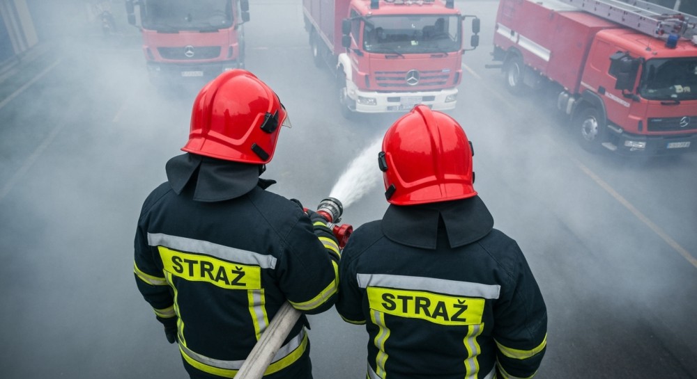 Bohaterowie w akcji: Policjantki i ratownik medyczny ratują rodzinę z płonącego domu