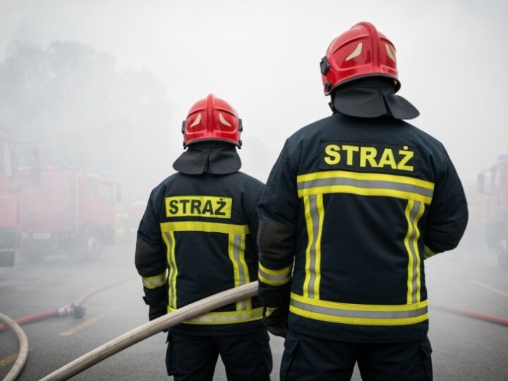 Pożar SUV-a na Pradze-Północ: Szybka akcja strażników uratowała sytuację