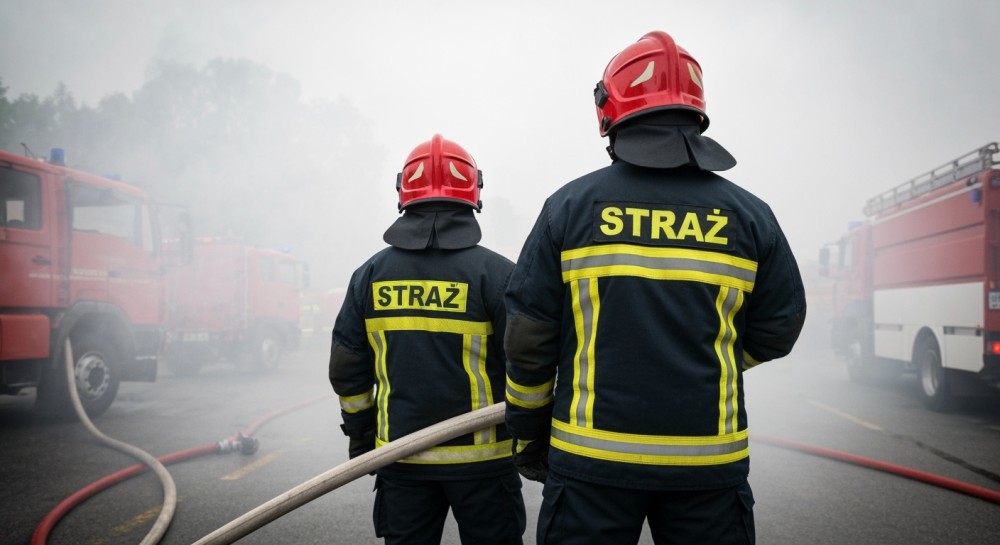 Pożar SUV-a na Pradze-Północ: Szybka akcja strażników uratowała sytuację
