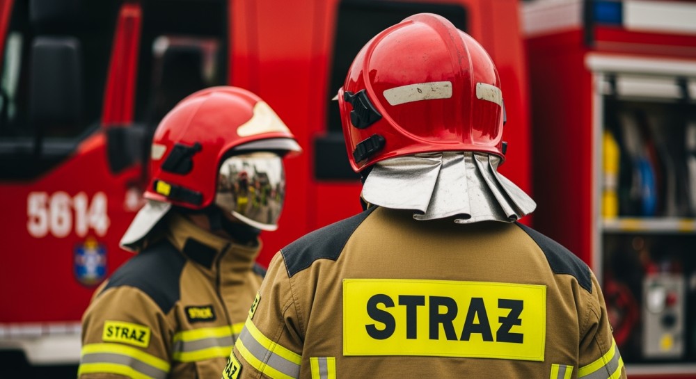 Pożar ciągnika siodłowego w Konotopie: intensywna akcja ratunkowa strażaków