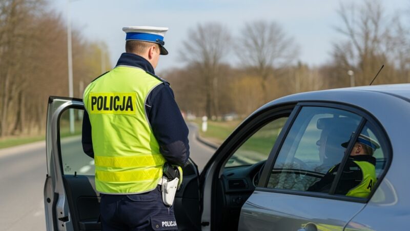 Drift w sercu Warszawy: Mandat i utrata prawa jazdy za niebezpieczne manewry
