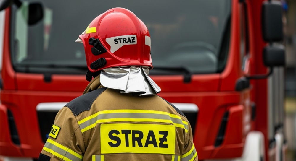 Pożar na Targówku: ogromne straty w warsztacie samochodowym