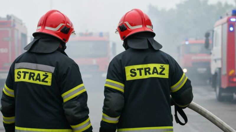 Strażnicy miejscy w akcji: Szybka reakcja na pożar w Natolinie