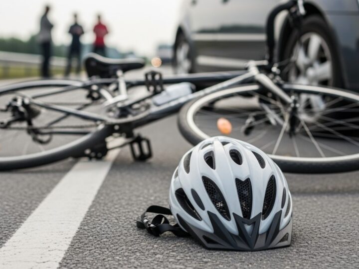 Rowerzysta bez kasku w ciężkim wypadku na Pradze Północ