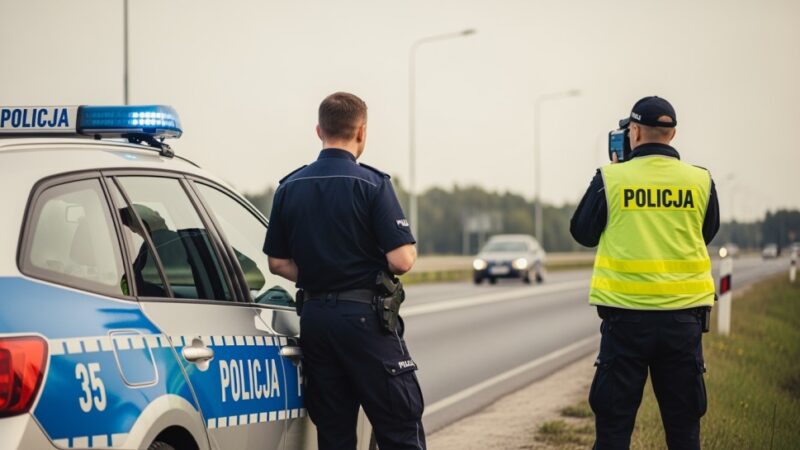 Szaleńcza jazda z prędkością 92 km/h: Młody kierowca w rękach policji po niebezpiecznym pościgu