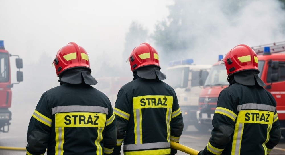 Warszawscy strażacy w akcji: Heroiczna walka z pożarem na obrzeżach stolicy
