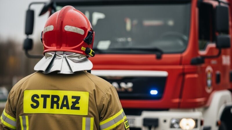 Chemiczny alarm w Białołęce: strażacy opanowali wyciek kwasu solnego
