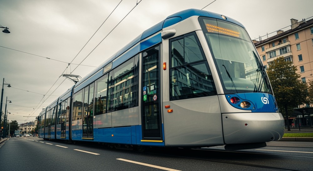 Niebieski tramwaj numer 33 ożywia warszawskie ulice!