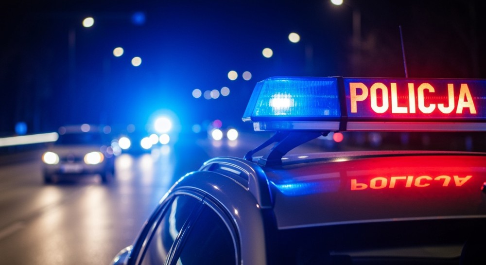 Chaos na rondzie: Mężczyzna uszkodził auto i trafił do aresztu