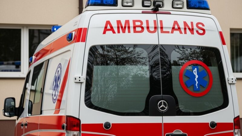 Motocykl zderzył się z samochodem na ul. Woronicza – interwencja strażaków
