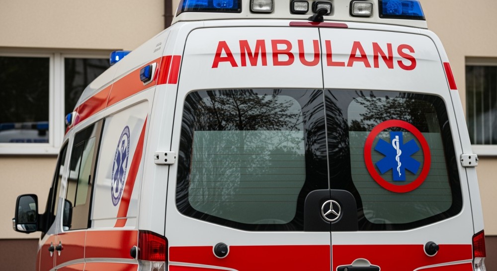 Motocykl zderzył się z samochodem na ul. Woronicza – interwencja strażaków