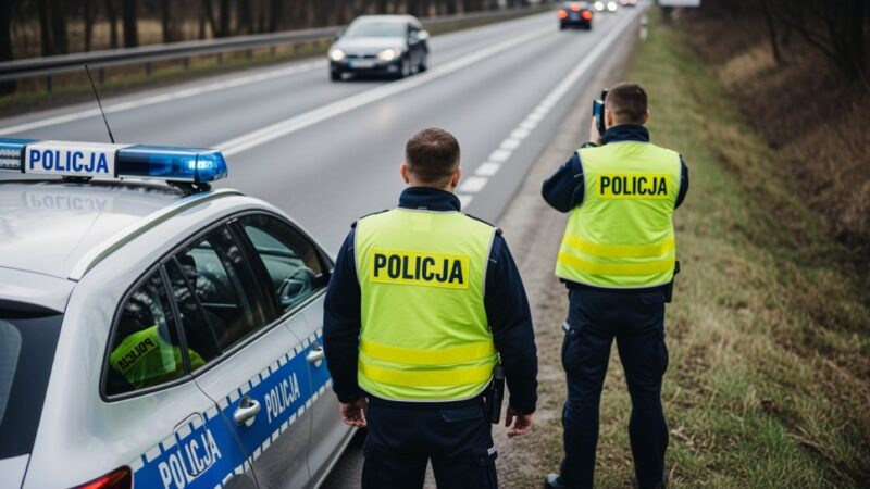 Bezpieczeństwo na drogach: Policja w Lesznowoli walczy z nadmierną prędkością