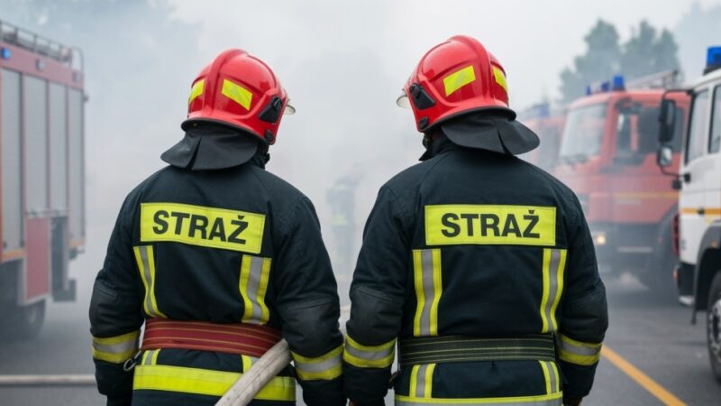 Trzech mężczyzn zatrzymanych po pożarze samochodu – rozbita siatka przestępcza!