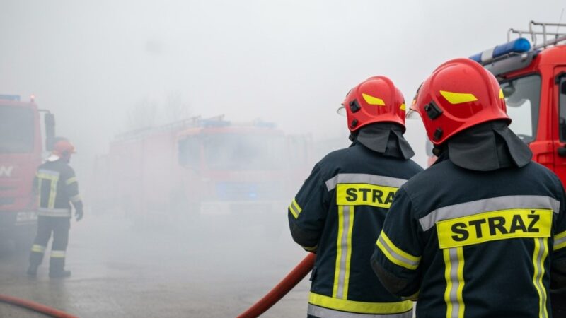 Ogień pod blokiem: Mężczyzna aresztowany po pożarze