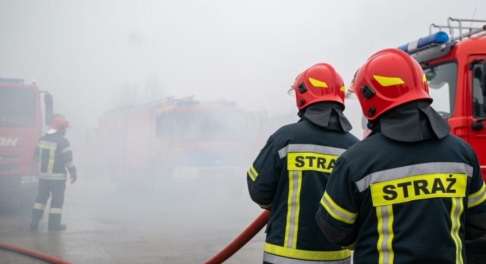 Ogień pod blokiem: Mężczyzna aresztowany po pożarze