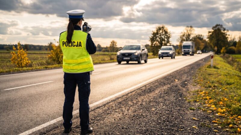 Kierowca na podwójnym gazie w rękach policji!